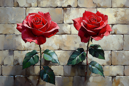 Two Red Roses Painting