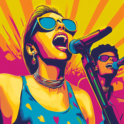 Two Singers Performing
