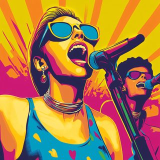 Two Singers Performing