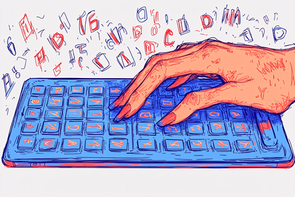 Typing on Keyboard