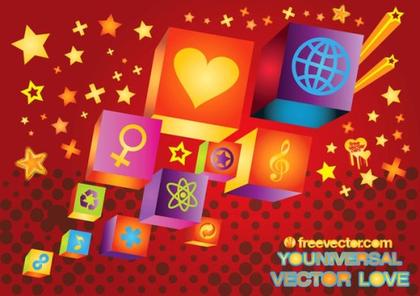 Universal Love Free Vector