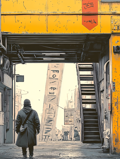 Urban Alleyway Gaze