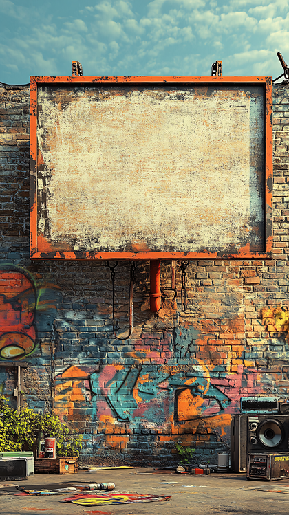 Urban Billboard Graffiti