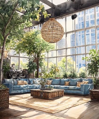 Urban Botanical Cafe Interior