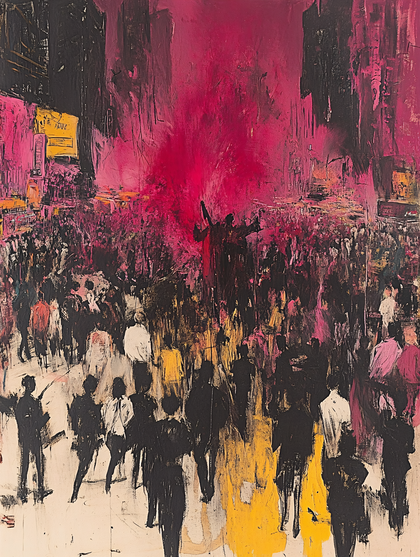 Urban Crowd in Abstract