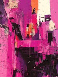 Urban Dreamscape in Magenta