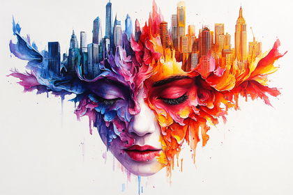 Urban Dreamscape Portrait