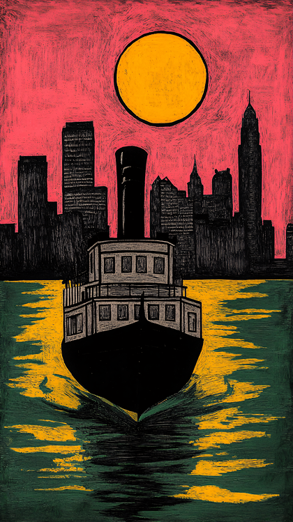 Urban Harbor Twilight