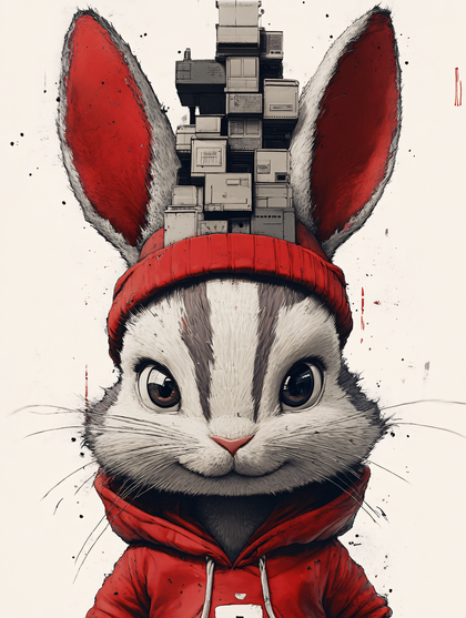 Urban Rabbit with Building Boxes