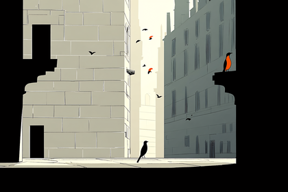 Urban Serenity with Birds