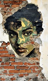 brick wall portrait