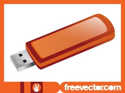 USB Flash Drive Free Vector