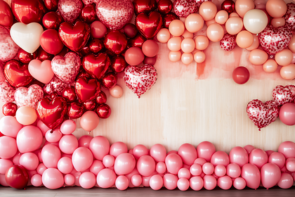 Romantic Balloon Display for