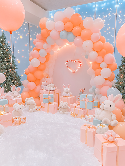Romantic Balloon Arch: