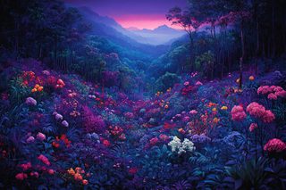 Valley of Vibrant Blooms