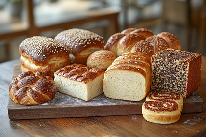 Variety Of Fresh Breads