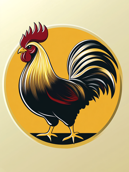 Vector Rooster Illustration
