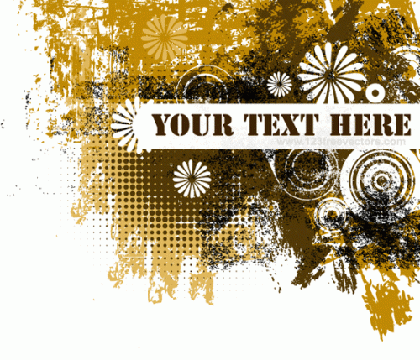 Grunge Text Banner Vector Graphics