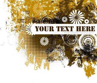 Grunge Text Banner Vector Graphics