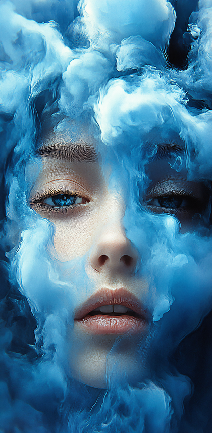 Veiled In Blue Haze