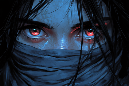 Veiled Red Eyes