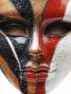 Venetian Carnival Glitter Mask