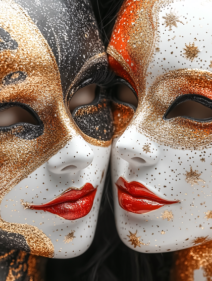 Venetian Glitter Masks