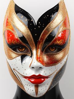 Venetian Mask With Glitter Detail