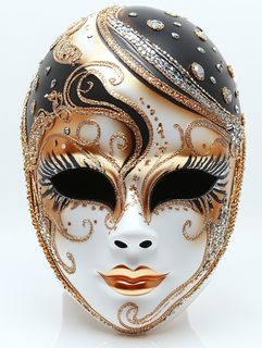 Venetian Mask with Gold and Gems