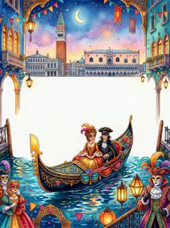 venice carnival scene