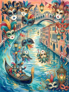 venice carnival gondola