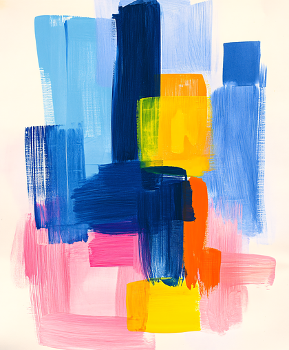 Vibrant Abstract Brushstrokes