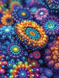 abstract fractal flowers