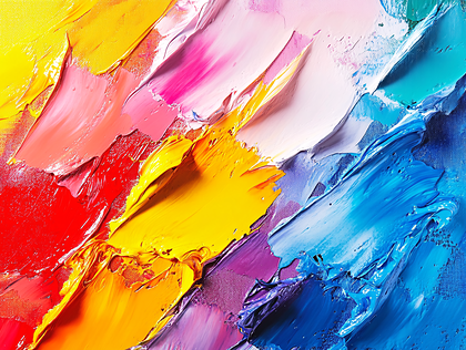 Vibrant Abstract Oil Paint