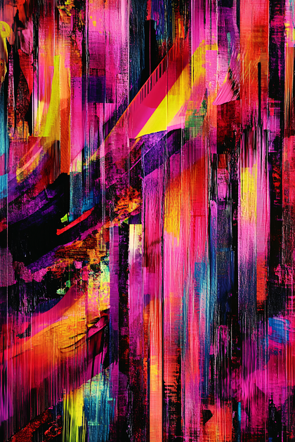 Vibrant Abstract Strokes