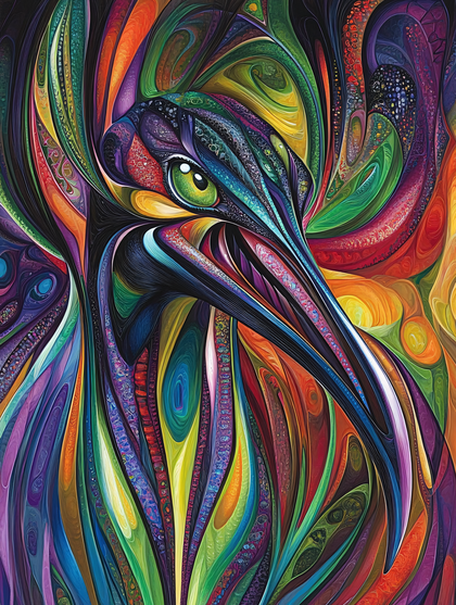 Vibrant Bird Portrait