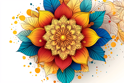 Vibrant Bloom Mandala