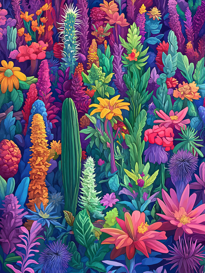 Vibrant Botanical Garden