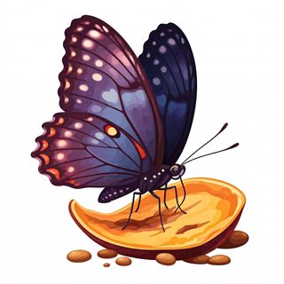 butterfly-on-fruit