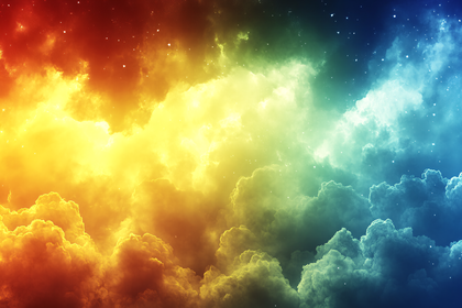 Vibrant Celestial Clouds