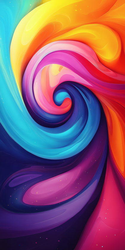 Vibrant Color Swirl