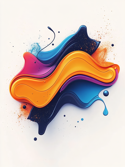 Vibrant Color Swirl