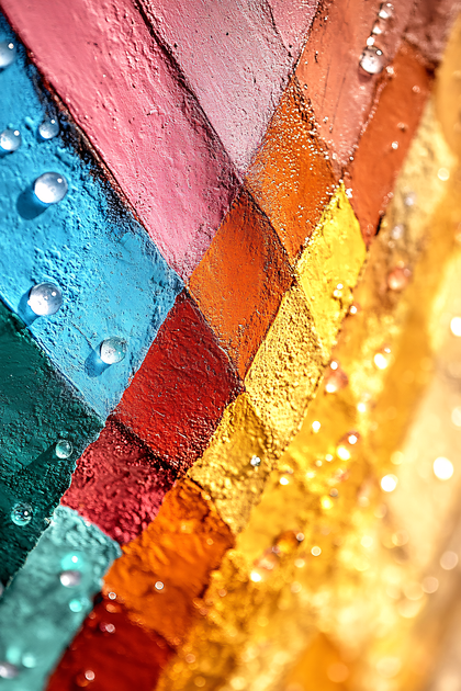 Vibrant Color Wall Pattern