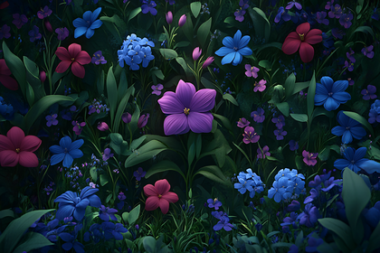 Vibrant Floral Garden
