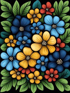 vibrant floral pattern