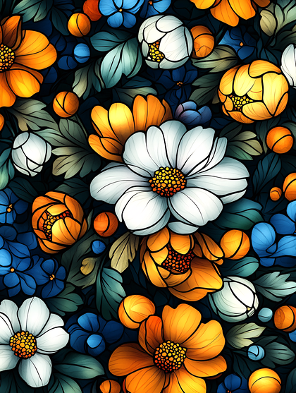 Vibrant Floral Pattern