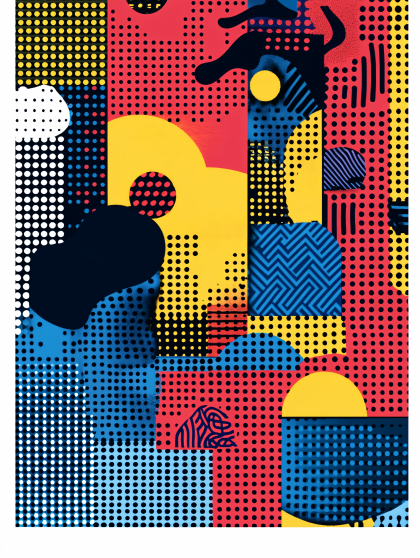 Vibrant Geometric Abstract Pattern