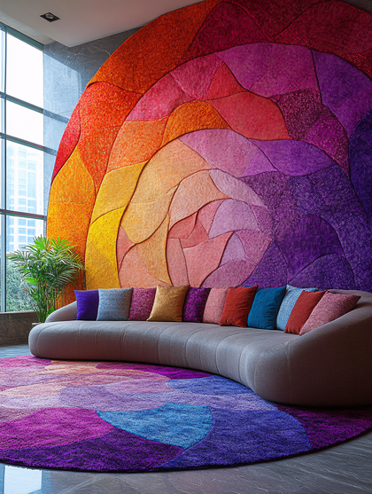 Vibrant Gradient Interior Design