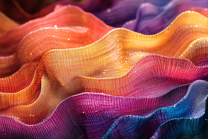 Vibrant Gradient Woven Fabric