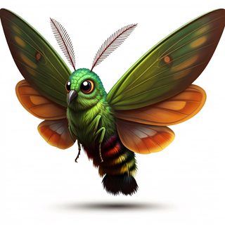 Green Bird Moth